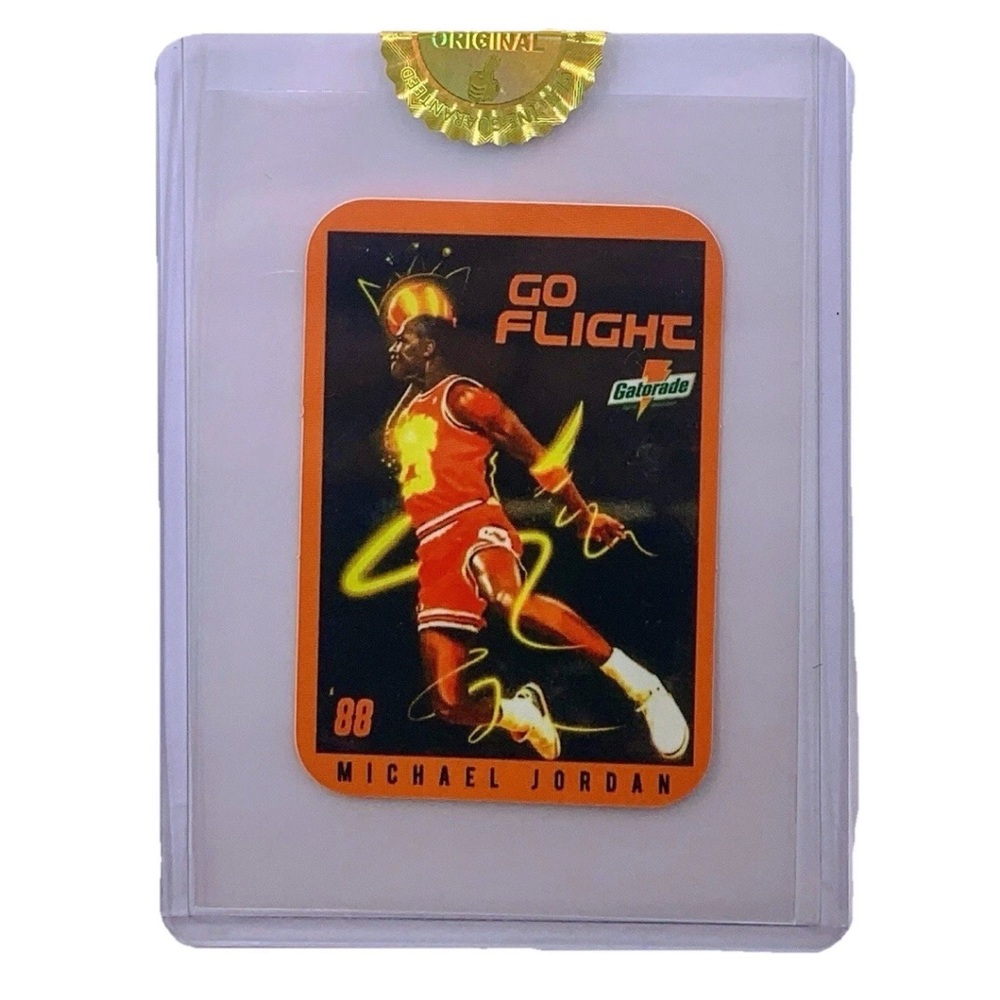 1988 MICHAEL JORDAN Go Flight Nike Gatorade Slam Dunk Champion Bulls HOF SEALED